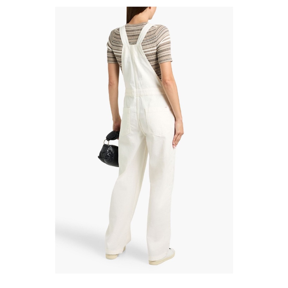 NEW Alex Mill Straight Leg Overall in White Denim, Size M - Picture 2 of 11